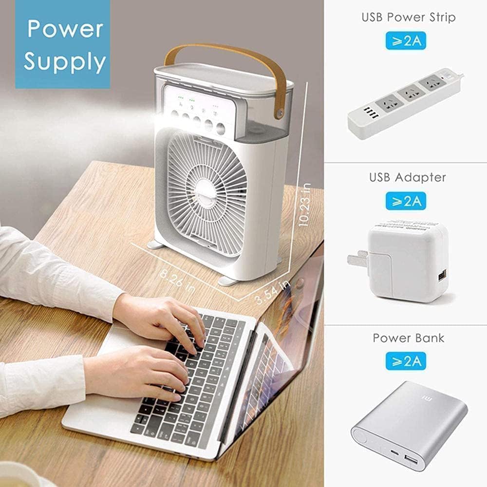 Portable cooling air conditioner fan