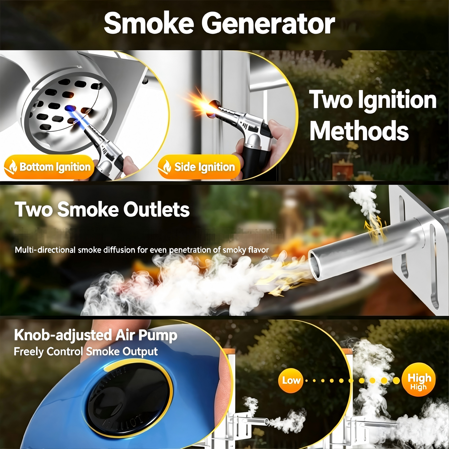 Portable Electric BBQ Smoker