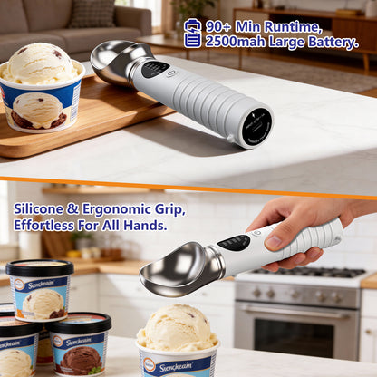 Heated Ice Cream Scoop Rechargeable