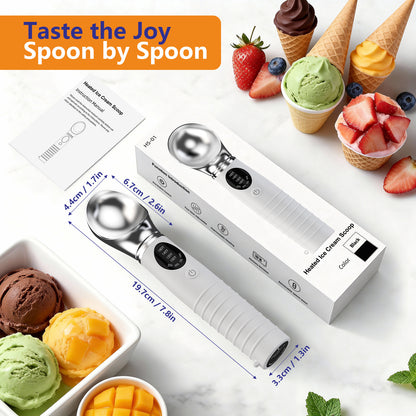 Heated Ice Cream Scoop Rechargeable